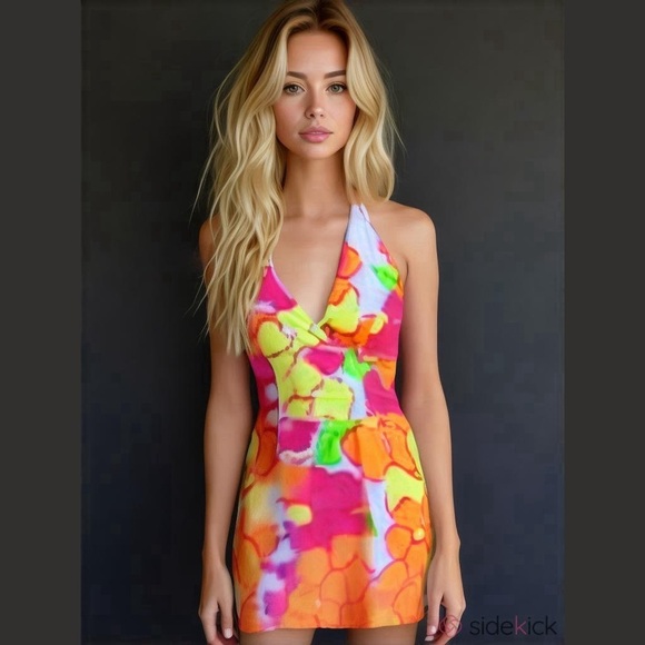 Lilly Pulitzer Dresses & Skirts - Lilly Pulitzer🚫SOLD🚫White Label Vintage Floral Midi Halter Tie A line Dress